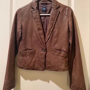 Gap Genuine Brown Leather Jacket